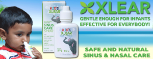 Kids Xlear Sinus Care Banner with Natie and Product