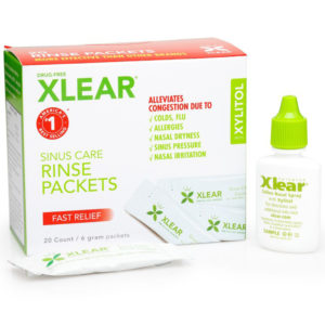 20-pack box of Xlear Sinus Care Sachets
