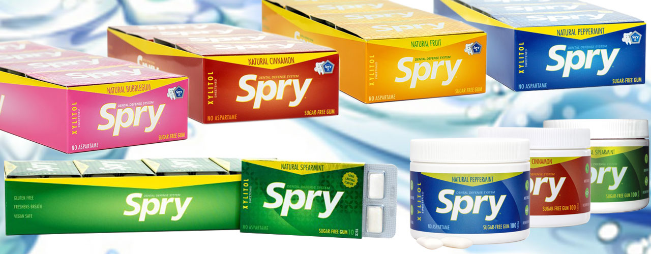 Spry xylitol chewing gum - with enough xylitol to make a huge